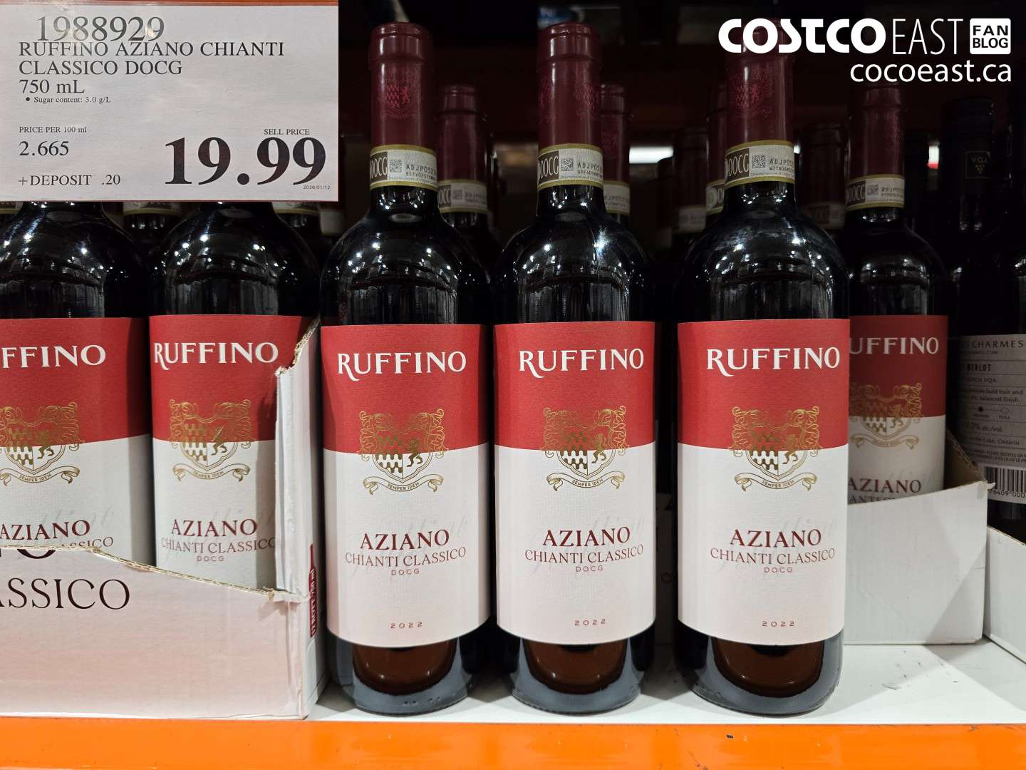 1988929 RUFFINO AZIANO CHIANTI CLASSICO DOCG 750 ml $19.99
