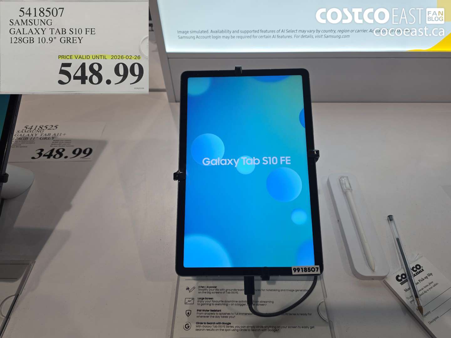 5418507 SAMSUNG GALAXY TAB S10 FE 128GB 10.9