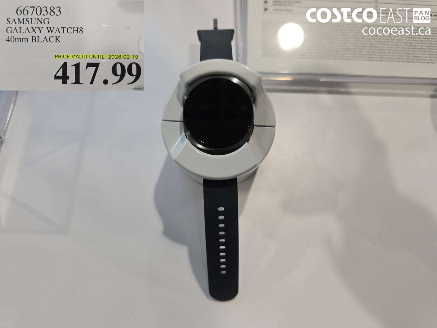 6670383 SAMSUNG GALAXY WATCH8 40mm BLACK $417.99