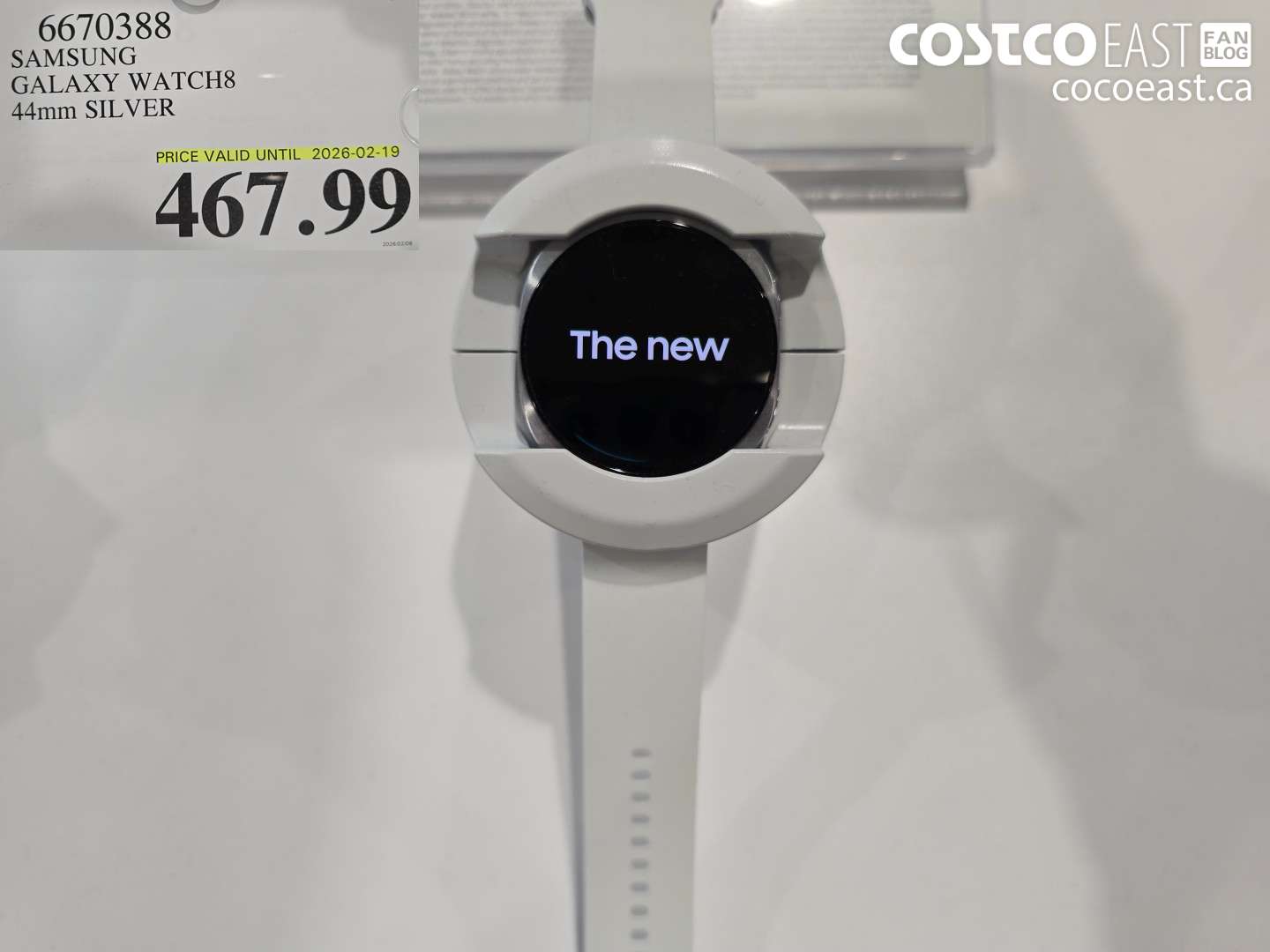 6670388 SAMSUNG GALAXY WATCH8 44mm SILVER $467.99