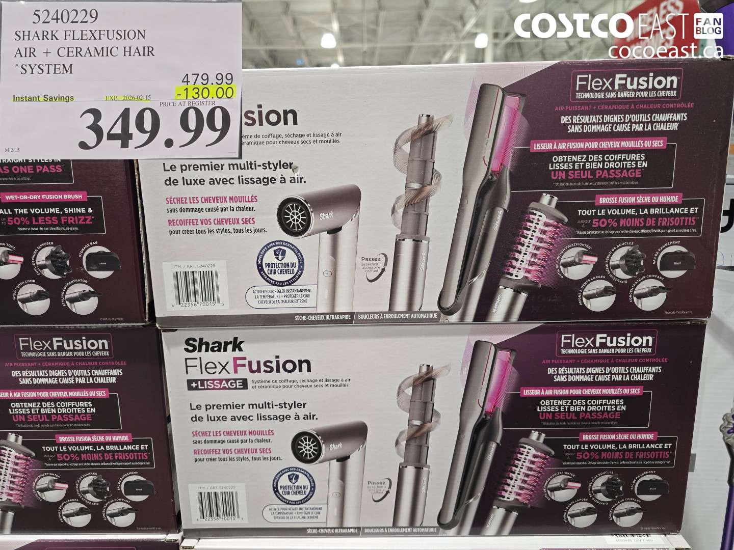5240229 SHARK FLEXFUSION AIR + CERAMIC HAIR SYSTEM ($130.00 INSTANT SAVINGS EXPIRES ON 2026-02-15) $349.99