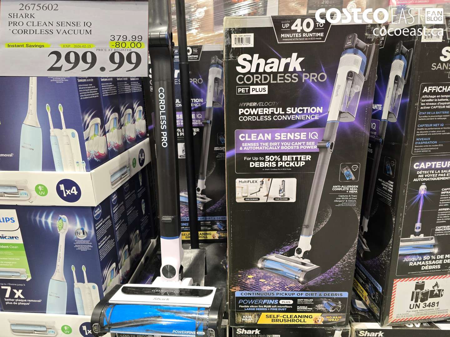 2675602 SHARK PRO CLEAN SENSE IQ CORDLESS VACUUM ($80.00 INSTANT SAVINGS EXPIRES ON 2026-02-15) $299.99