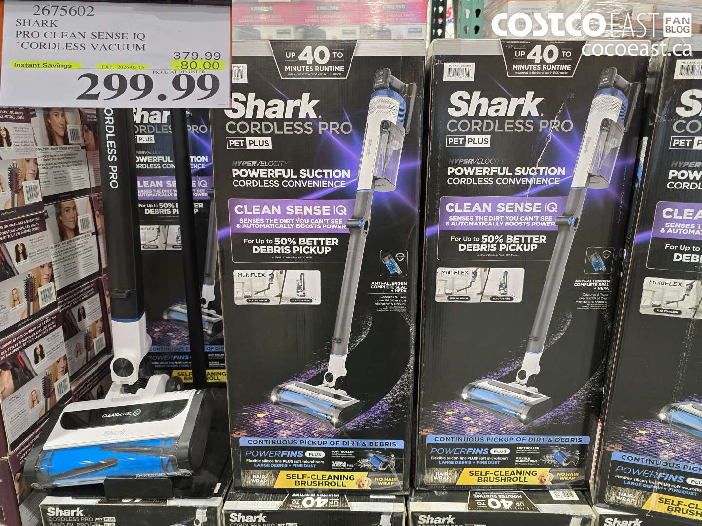 2675602 SHARK PRO CLEAN SENSE IQ CORDLESS VACUUM ($80.00 INSTANT SAVINGS EXPIRES ON 2026-02-15) $299.99