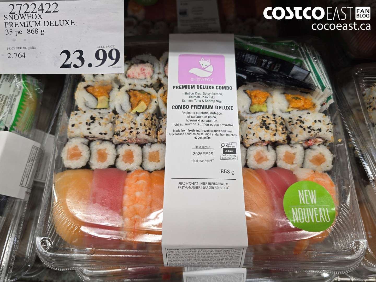 2722422 SNOWFOX PREMIUM DELUXE 35 PC 86 G $23.99