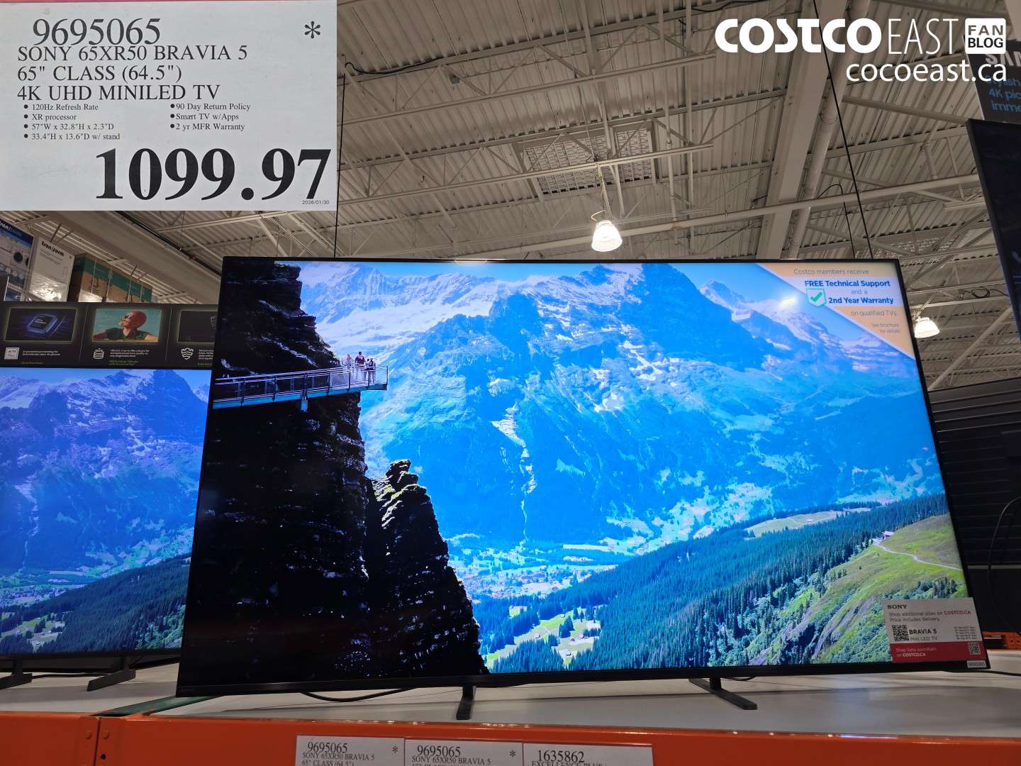 9695065 SONY 65XR50 BRAVIA 5 65