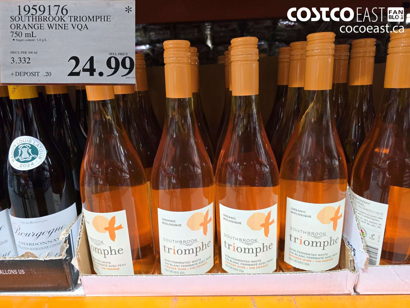 1959176 SOUTHBROOK TRIOMPHE ORANGE WINE VQA 750 ML $24.99