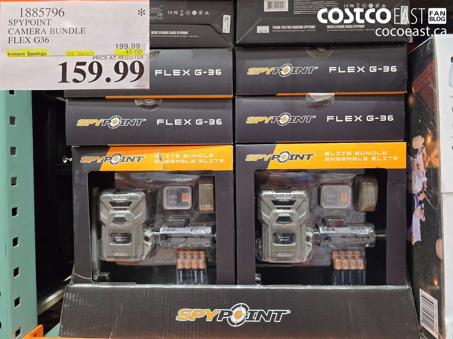 1885796 SPYPOINT CAMERA BUNDLE FLEX G36 ($40.00 INSTANT SAVINGS EXPIRES ON 2026-02-15) $159.99