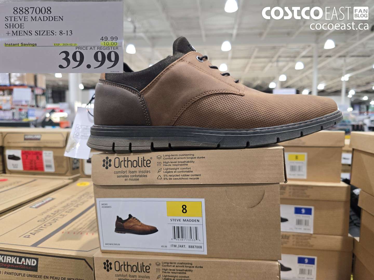 8887008 STEVE MADDEN SHOE + MENS SIZES: 8-13 ($10.00 INSTANT SAVINGS EXPIRES ON 2026-02-15) $39.99