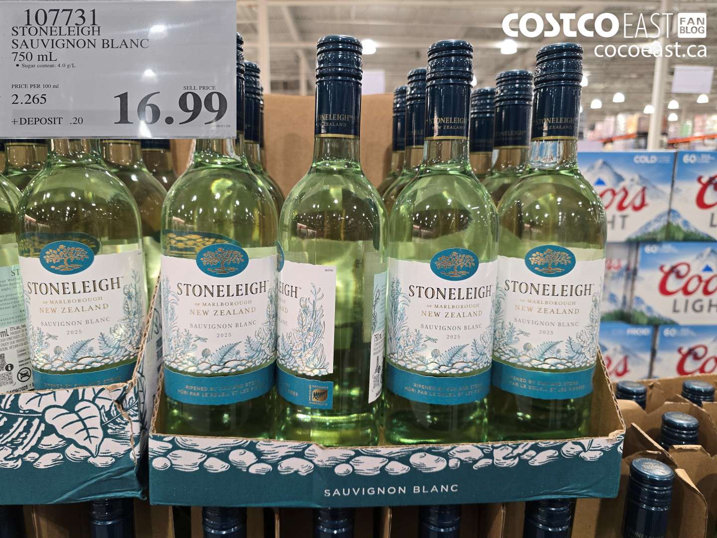 107731 STONELEIGH SAUVIGNON BLANC 750 ml $16.99