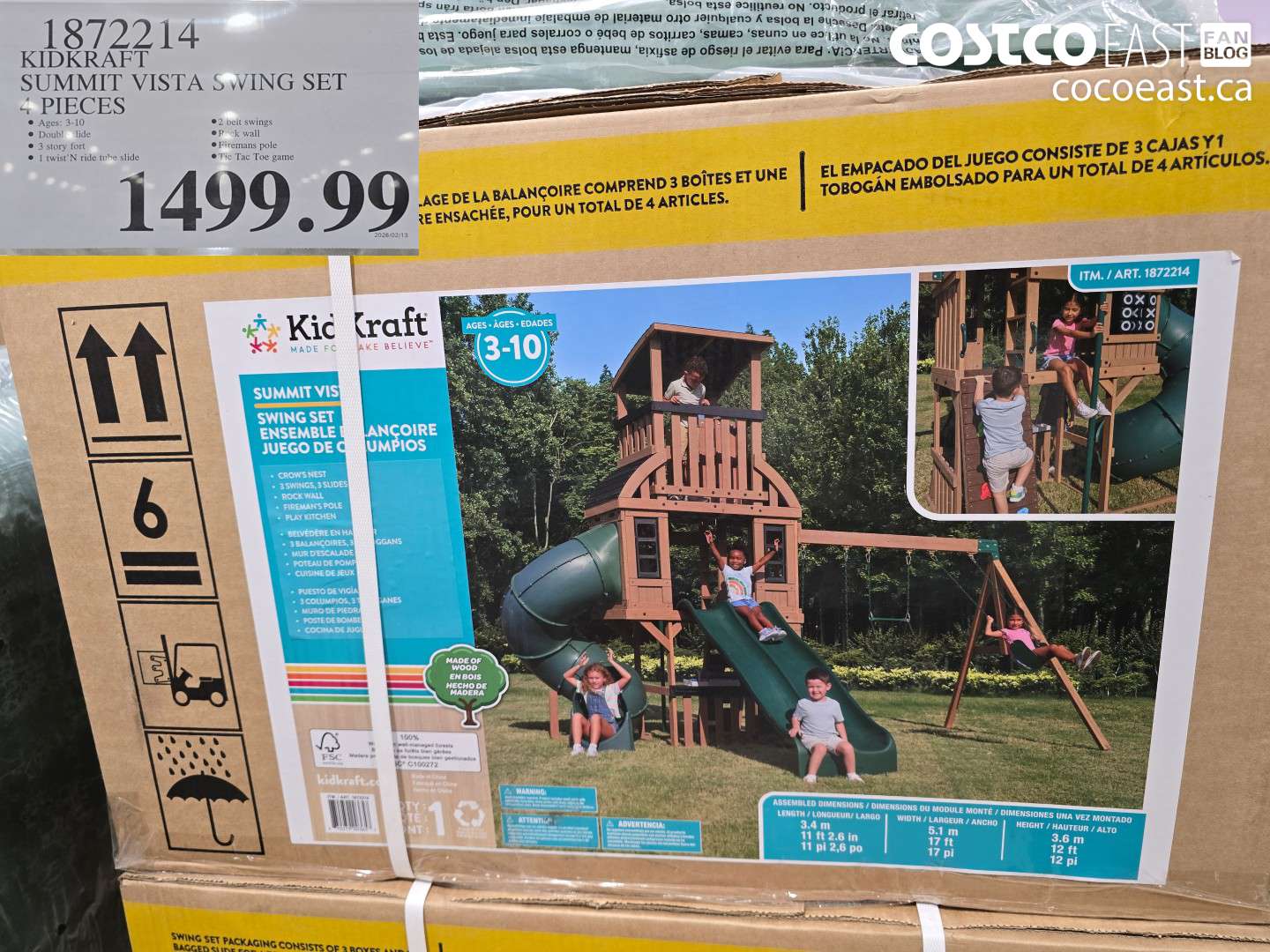 1872214 SUMMIT VISTA SWING SET 4 PIECES $1499.99