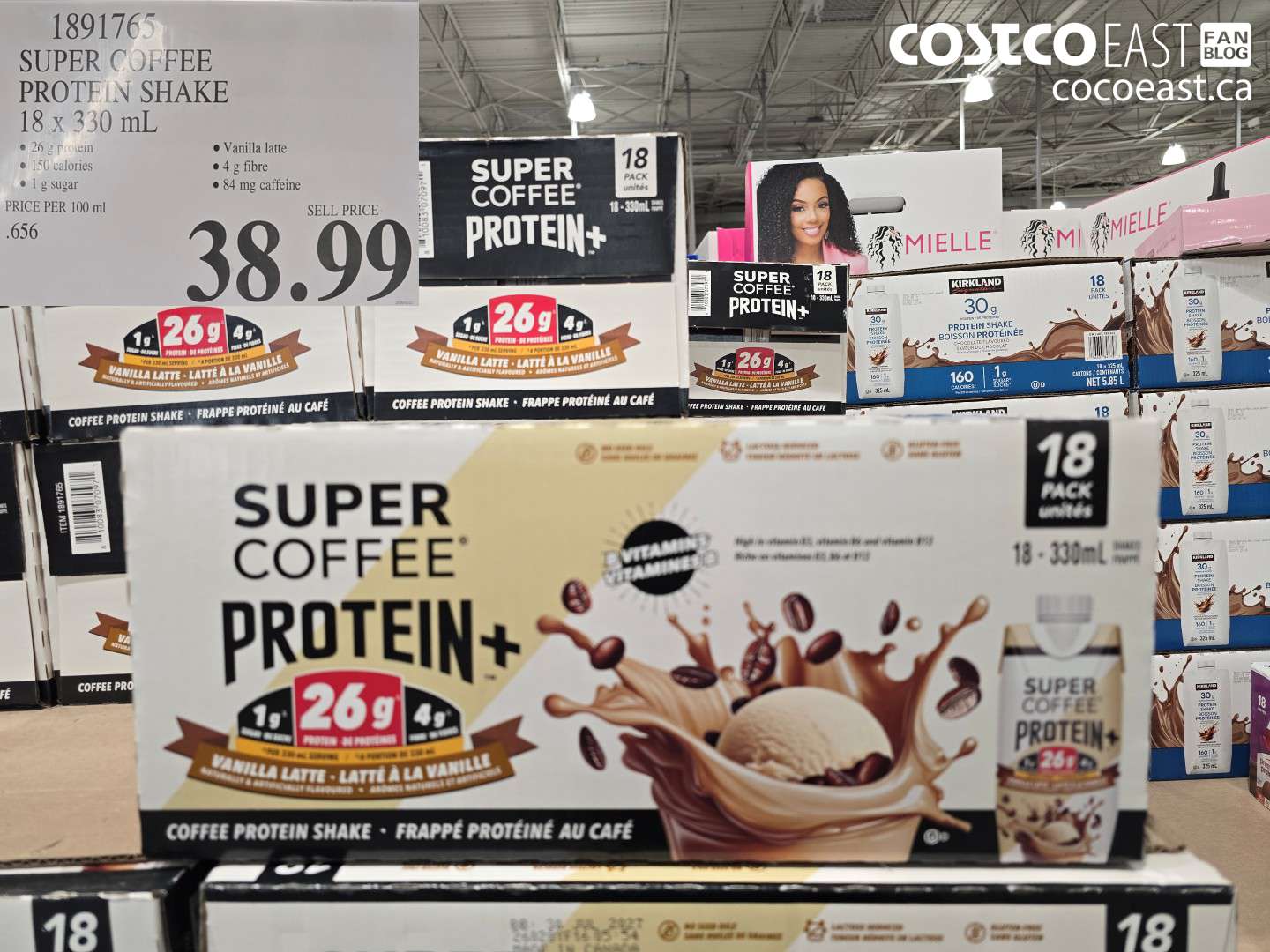 1891765 SUPER COFFEE PROTEIN SHAKE 18 X 330 ML $38.99