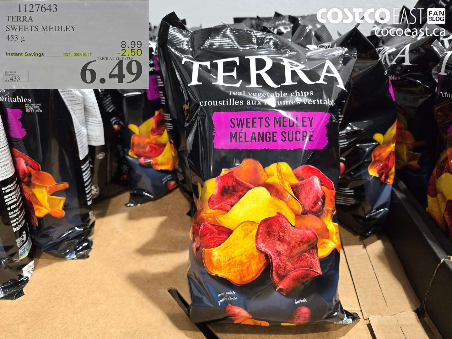 1127643 TERRA SWEETS MEDLEY 453 G ($2.50 INSTANT SAVINGS EXPIRES ON 2026-02-15) $6.49