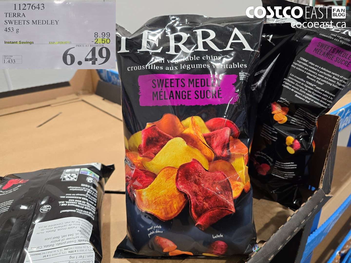 1127643 TERRA SWEETS MEDLEY 453 g ($2.50 INSTANT SAVINGS EXPIRES ON 2026-02-15) $6.49