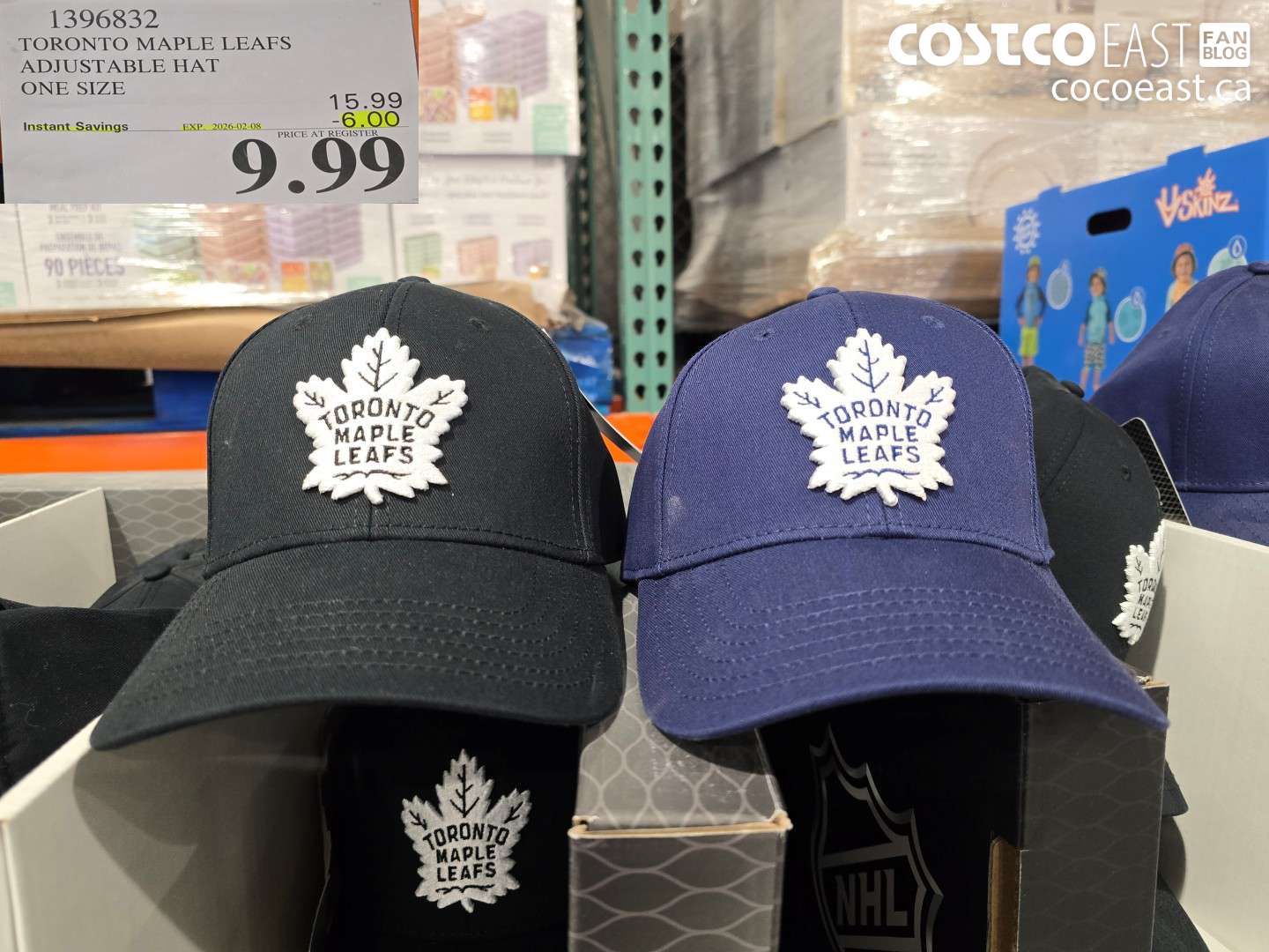 1396832 TORONTO MAPLE LEAFS ADJUSTABLE HAT ONE SIZE ($6.00 INSTANT SAVINGS EXPIRES ON 2026-02-08) $9.99