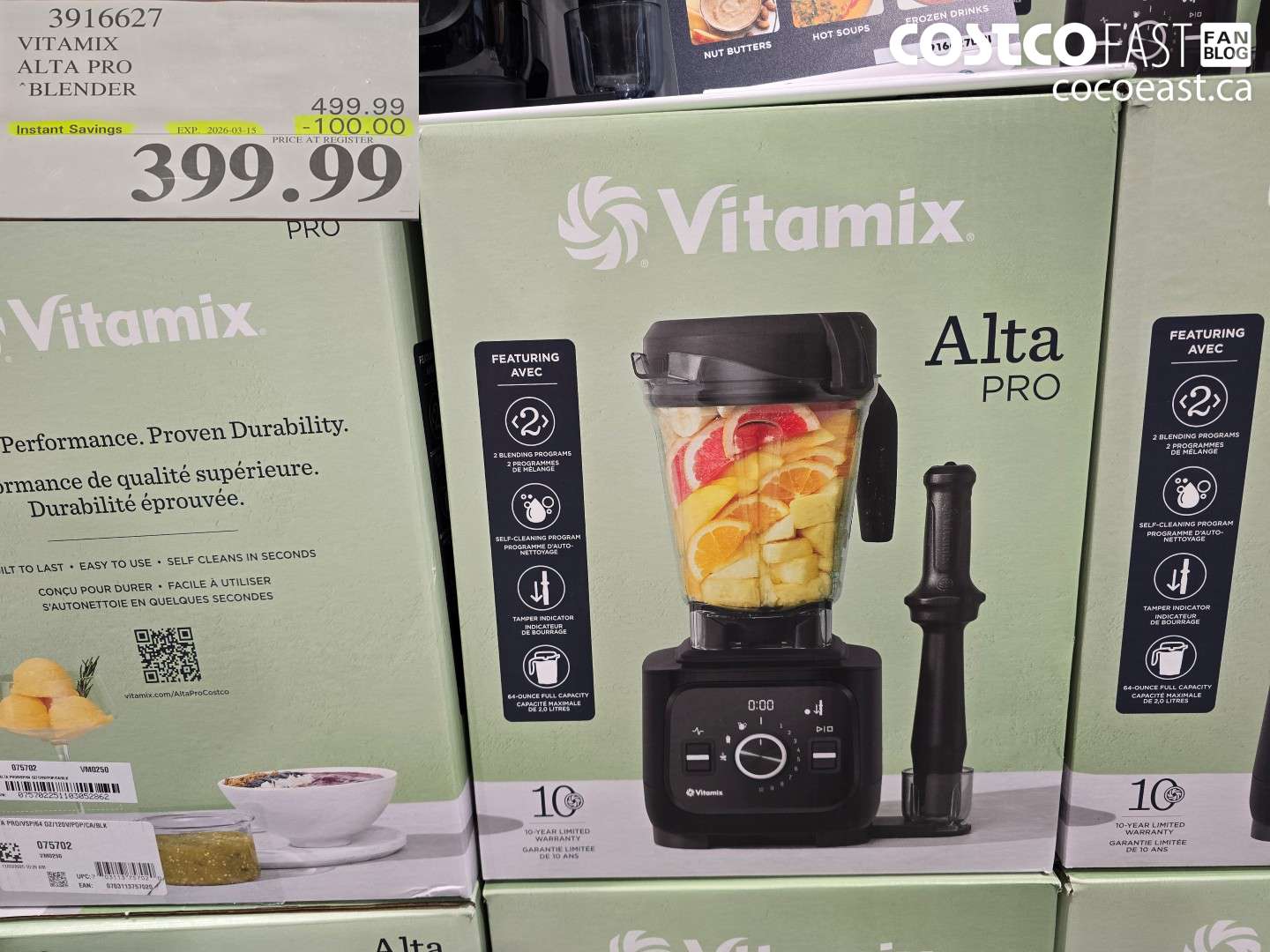 3916627 VITAMIX ALTA PRO BLENDER ($100.00 INSTANT SAVINGS EXPIRES ON 2026-03-15) $399.99