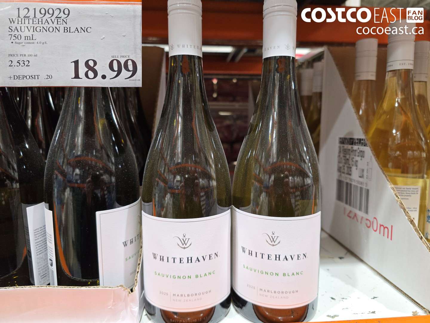1219929 WHITEHAVEN SAUVIGNON BLANC 750 ml $18.99
