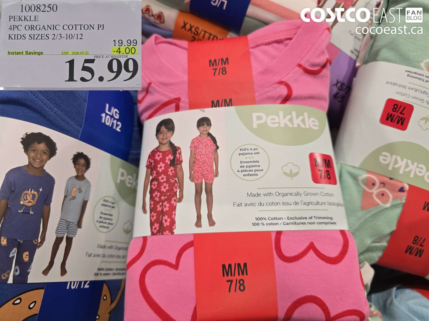 1008250 4PC ORGANIC COTTON PJ KIDS SIZES 2/3-10/12 ($4.00 INSTANT SAVINGS EXPIRES ON 2026-03-22) $15.99