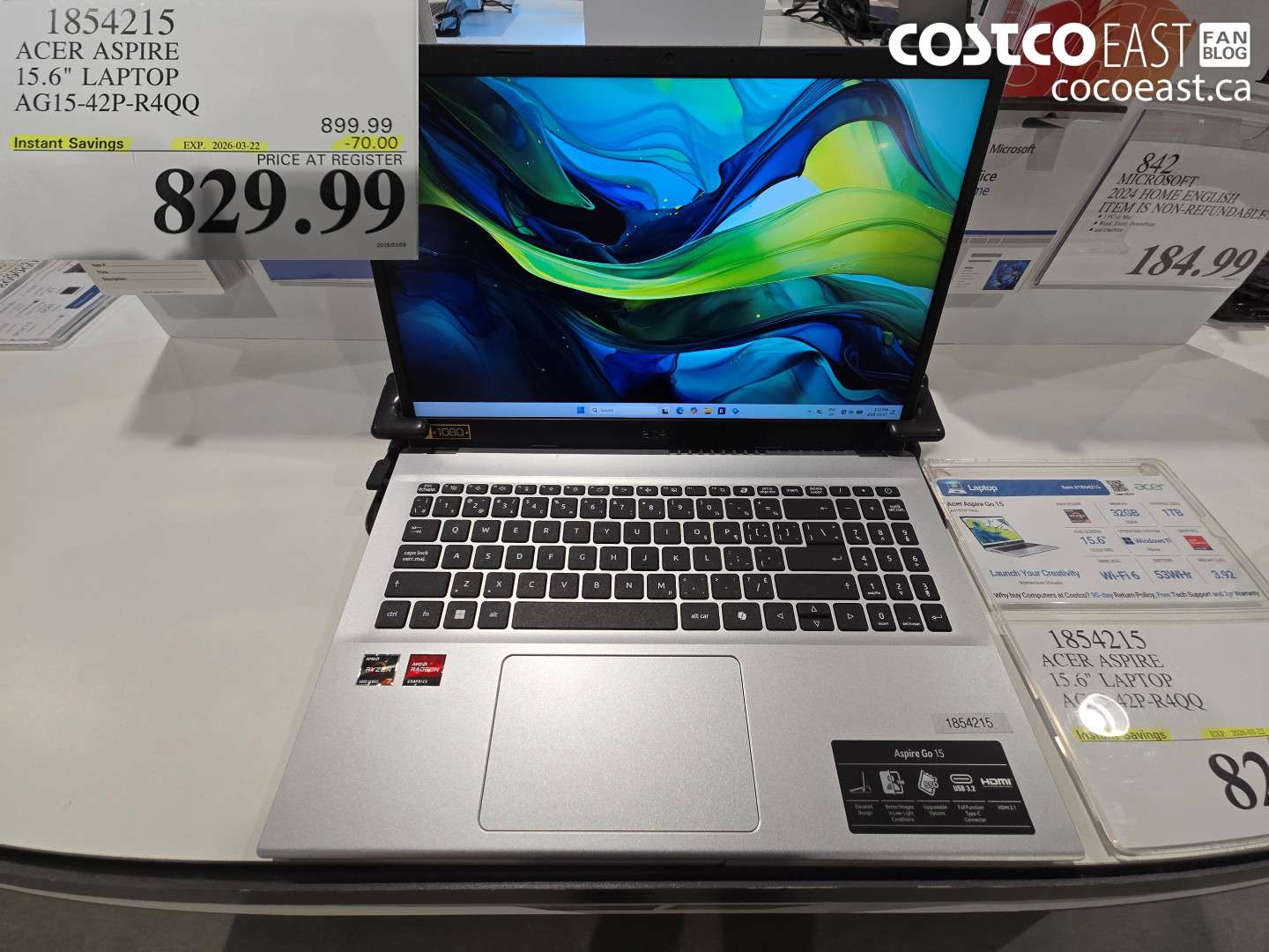 1854215 ACER ASPIRE 15.6