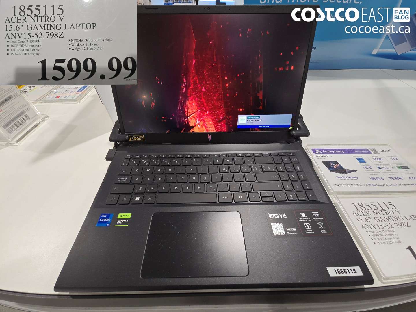 1855115 ACER NITRO V 15.6