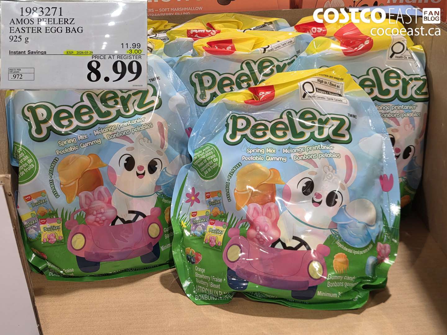 1983271 AMOS PEELE RZ EASTER EGG BAG 925 G ($3.00 INSTANT SAVINGS EXPIRES ON 2026-03-29) $8.99