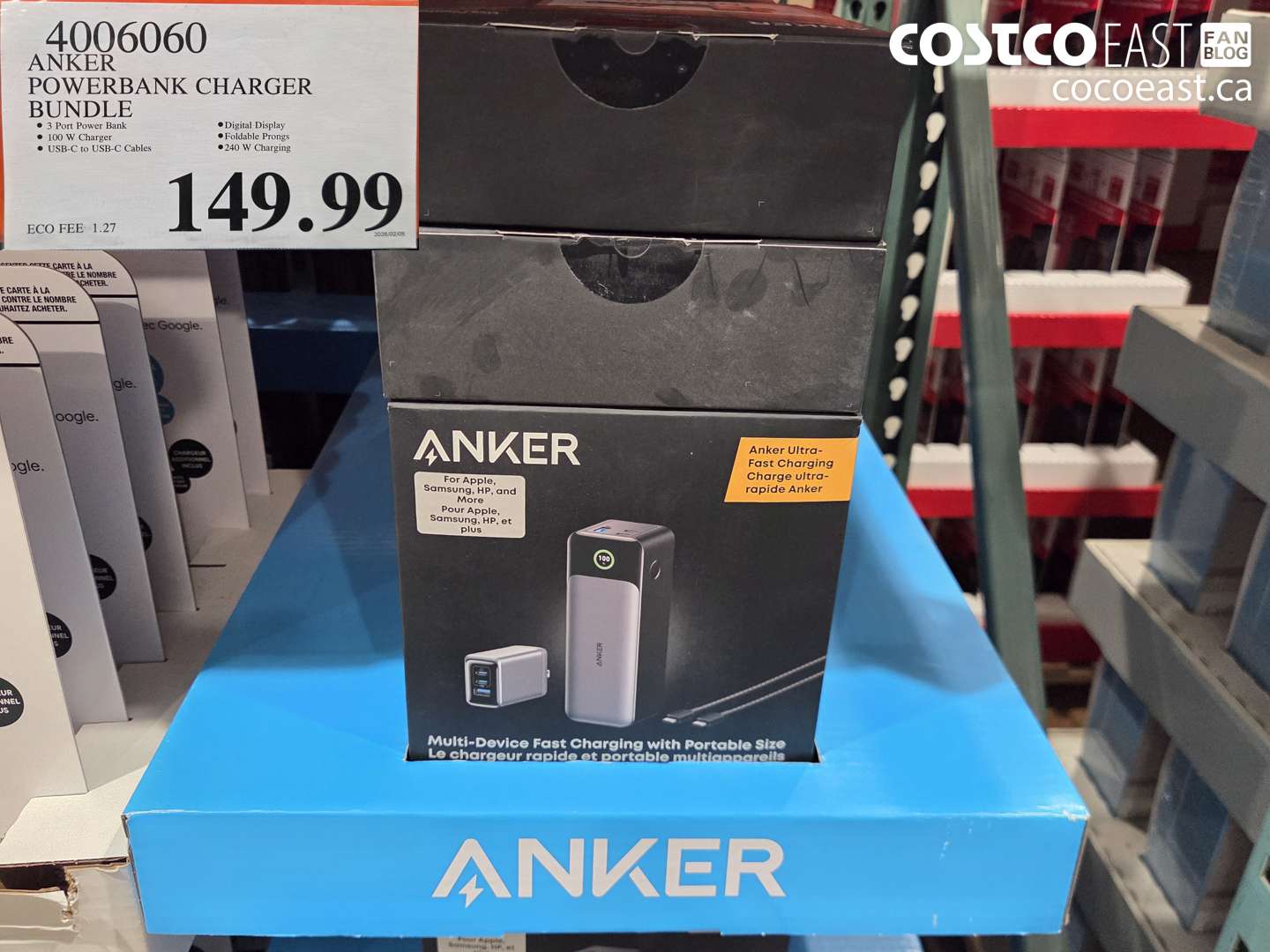 4006060 ANKER POWERBANK CHARGER BUNDLE $149.99