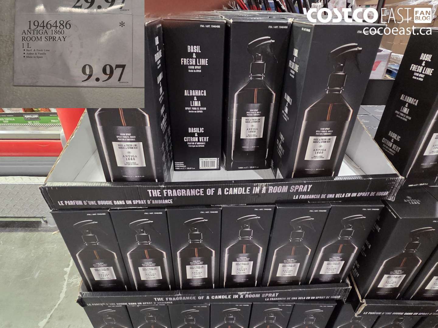 1946486 ANTIGA 1860 ROOM SPRAY 1 L $9.97