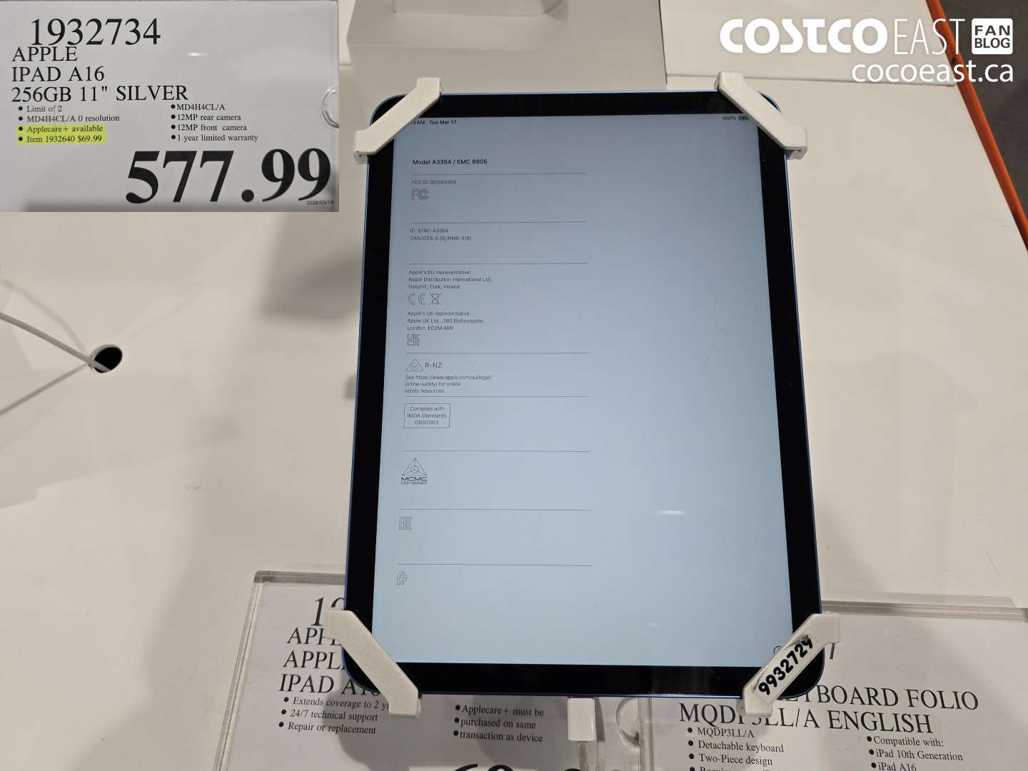 1932734 APPLE IPAD A16 256GB 11