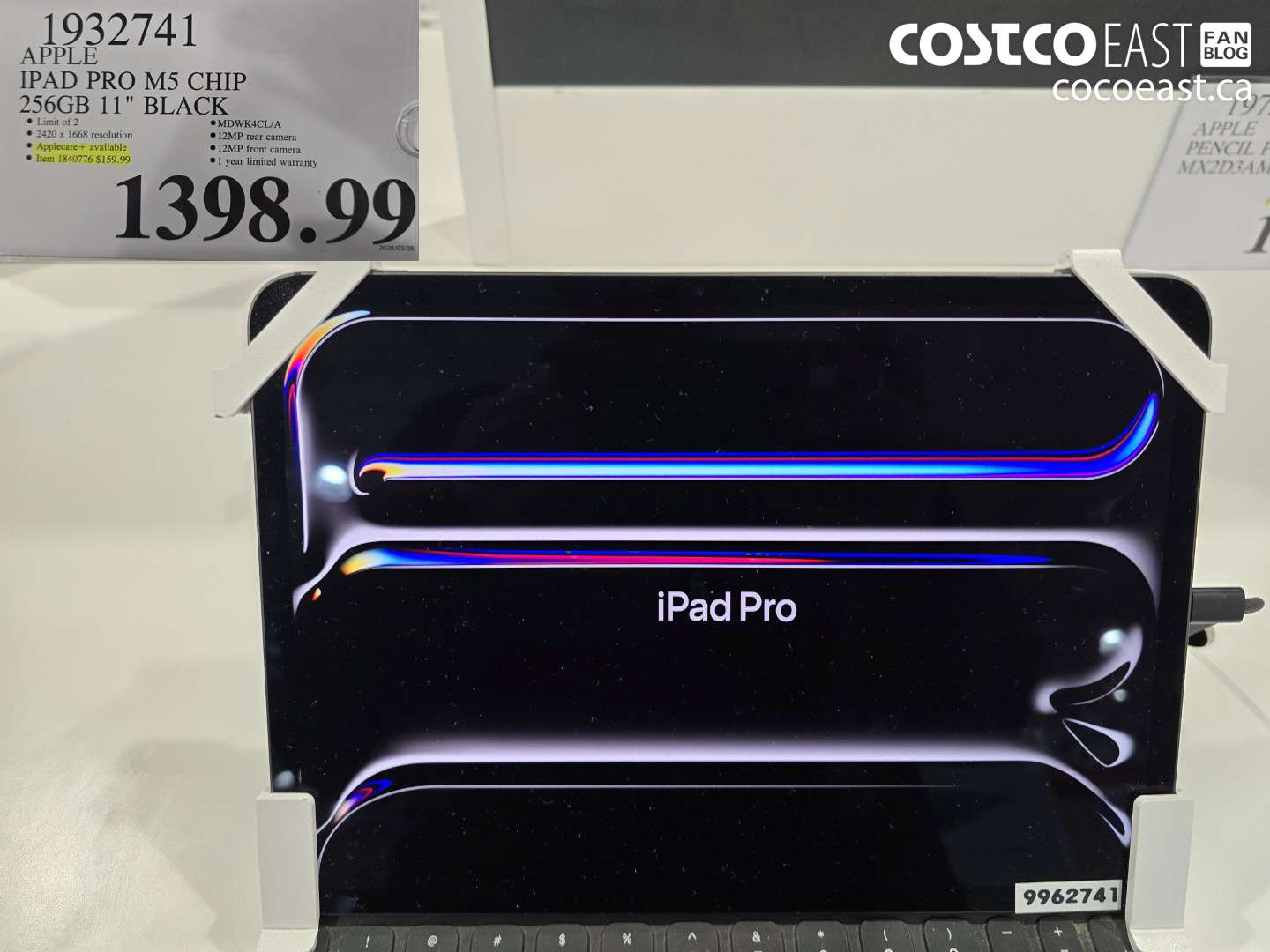 1840776 APPLE IPAD PRO M5 CHIP 256GB 11