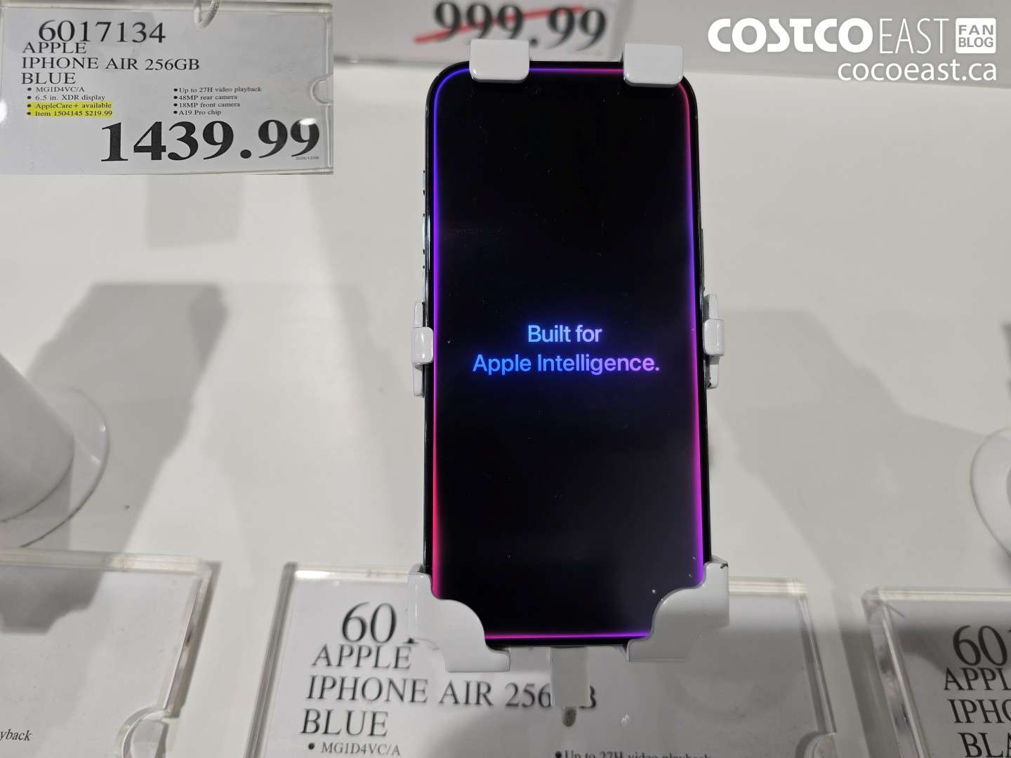 6017134 APPLE IPHONE AIR 256GB BLUE $1439.99