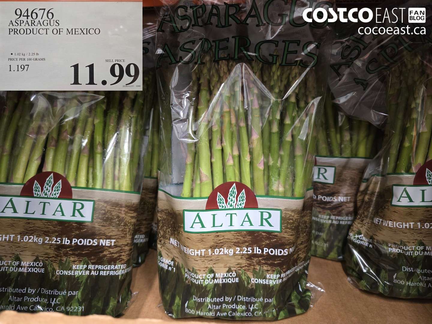 94676 ASPARAGUS PRODUCT OF MEXICO $11.99