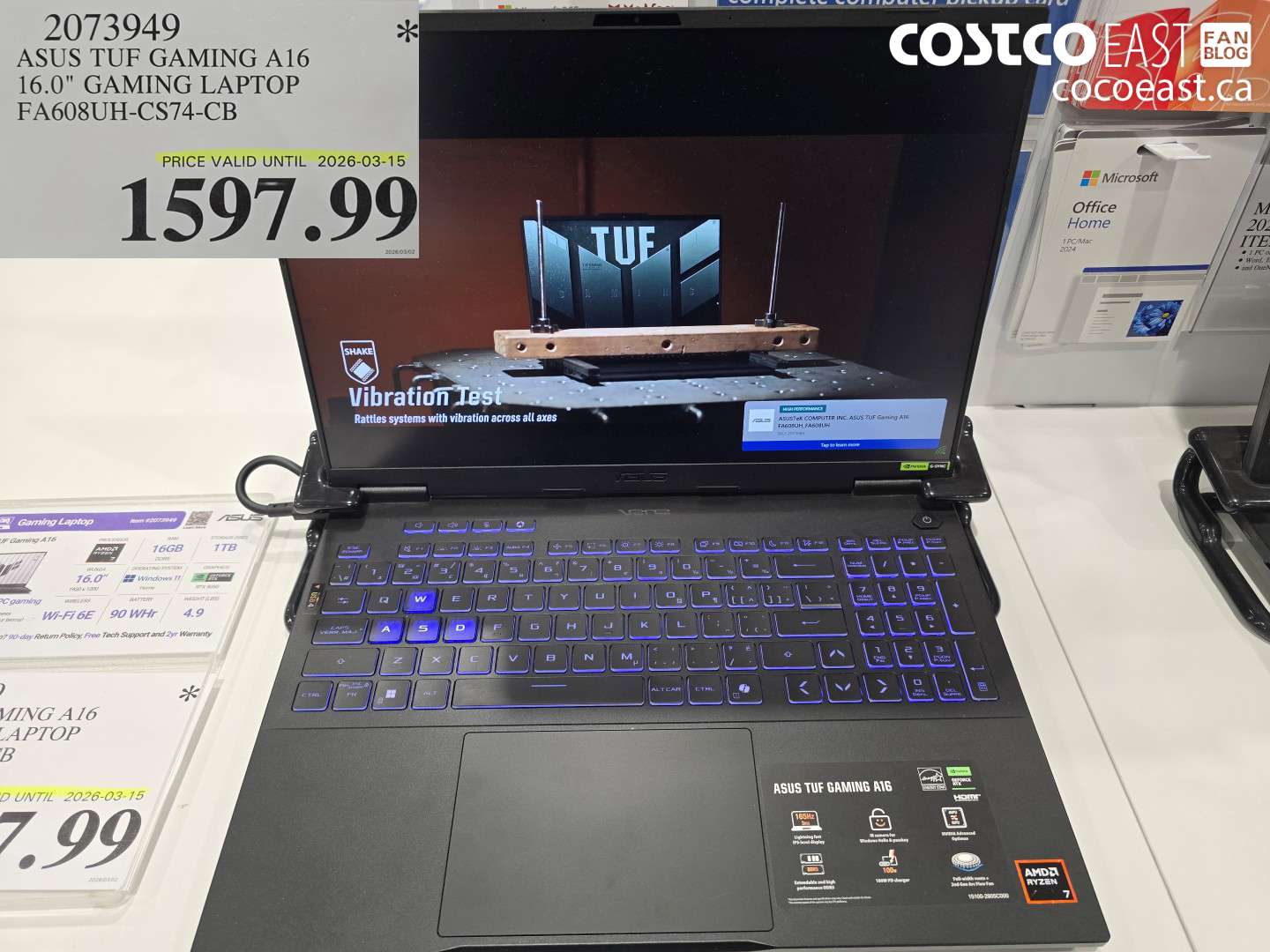 2073949 ASUS TUF GAMING A16 16.0