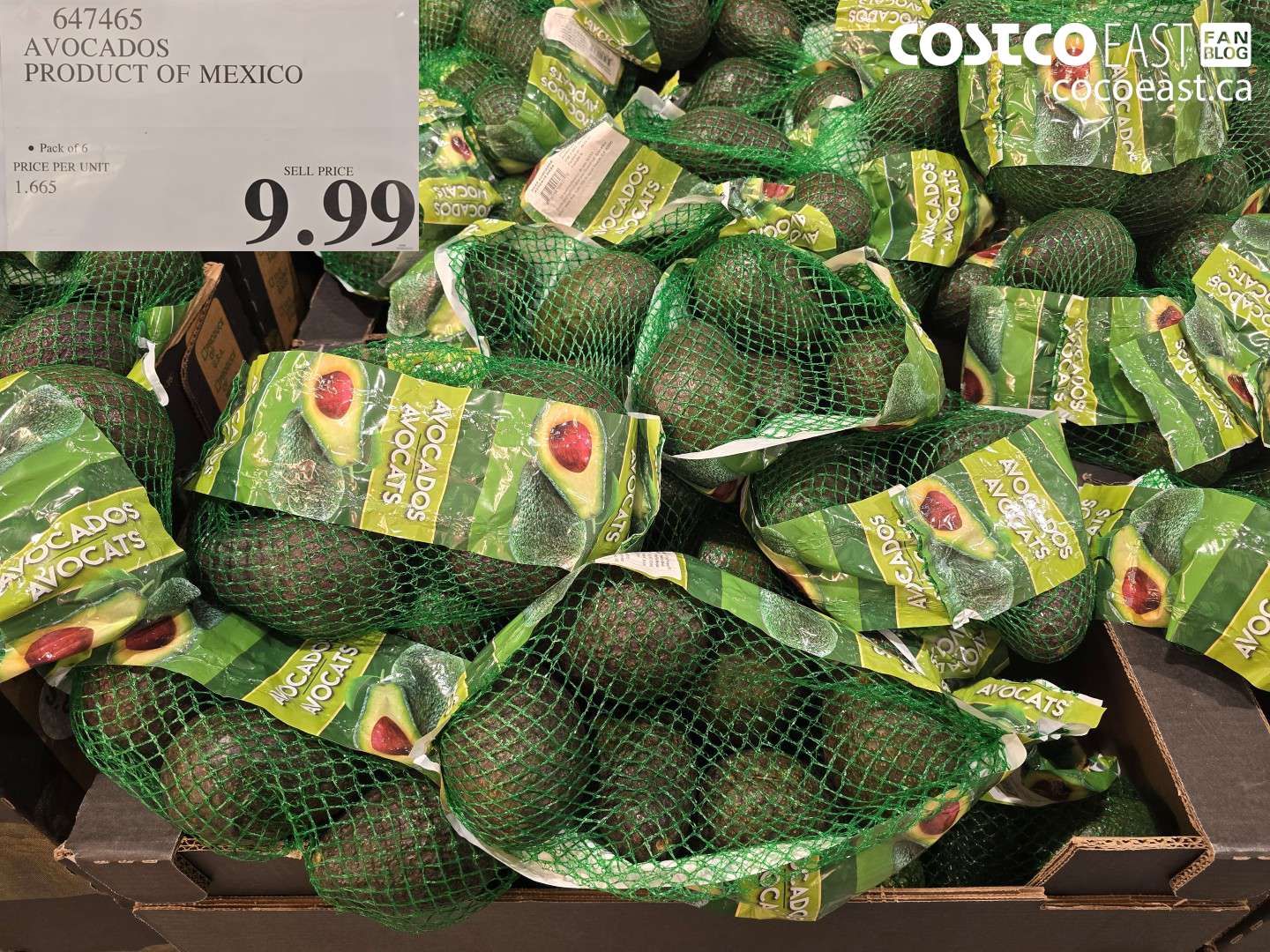 647465 AVOCADOS PRODUCT OF MEXICO $9.99