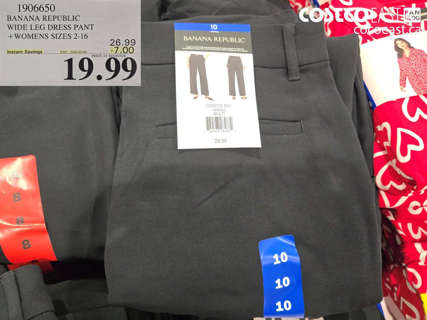 1906650 BANANA REPUBLIC WIDE LEG DRESS PANT + WOMENS SIZES 2-16 ($7.00 INSTANT SAVINGS EXPIRES ON 2026-03-08) $19.99