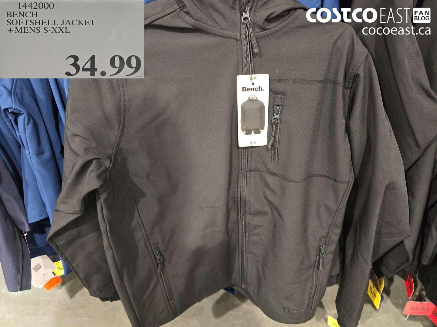1442000 BENCH SOFTSHELL JACKET + MENS S-XXL $34.99