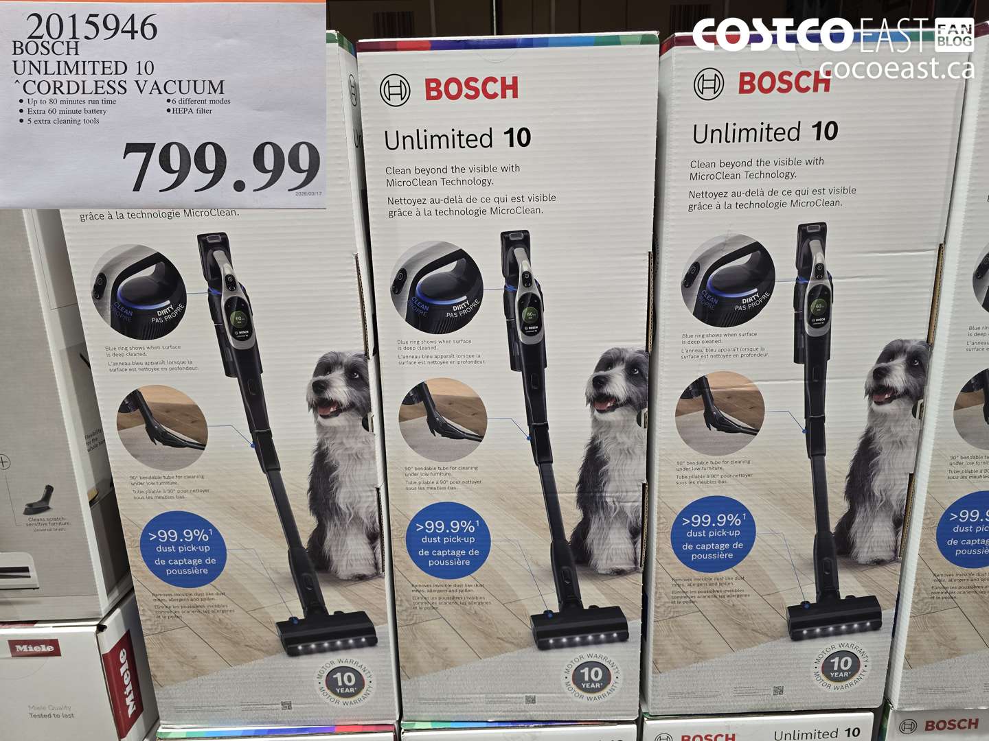 2015946 BOSCH UNLIMITED 10 CORDLESS VACUUM $799.99