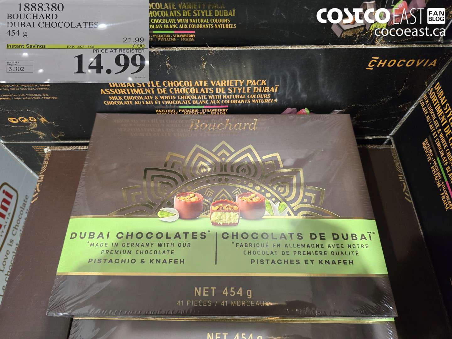 1888380 BOUCHARD DUBAI CHOCOLATES 454 G ($7.00 INSTANT SAVINGS EXPIRES ON 2026-03-08) $14.99
