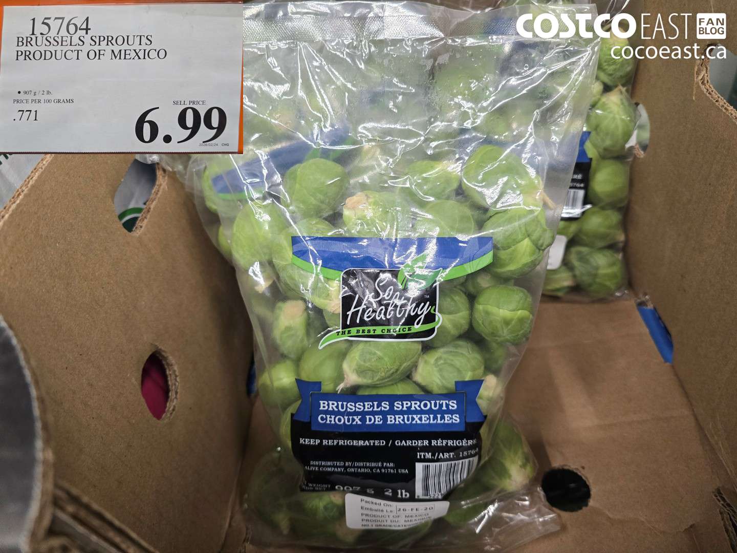 15764 BRUSSELS SPROUTS PRODUCT OF MEXICO $6.99