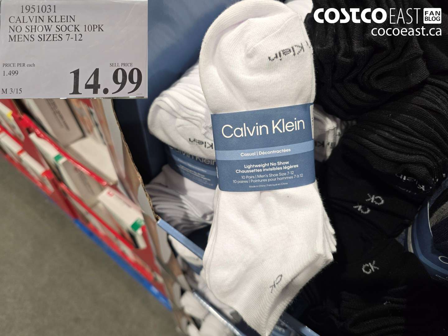 1951031 CALVIN KLEIN NO SHOW SOCK 10PK MENS SIZES 7-12 $14.99