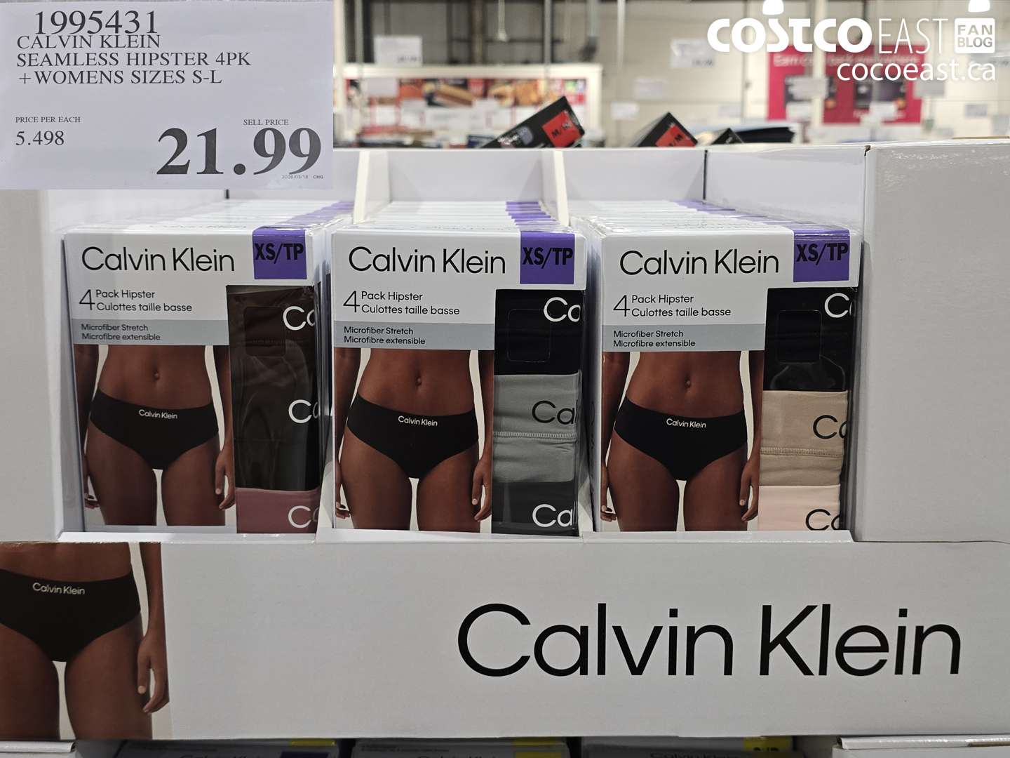 1954311 CALVIN KLEIN SEAMLESS HIPSTER 4PK + WOMENS SIZES S-L $21.99