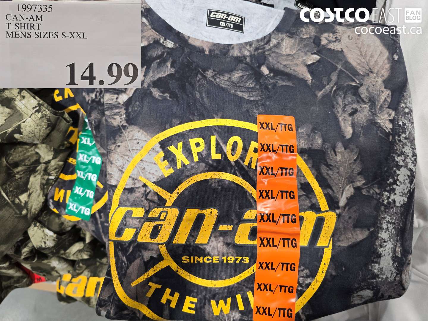 1997335 CAN-AM T-SHIRT MENS SIZES S-XXL $14.99