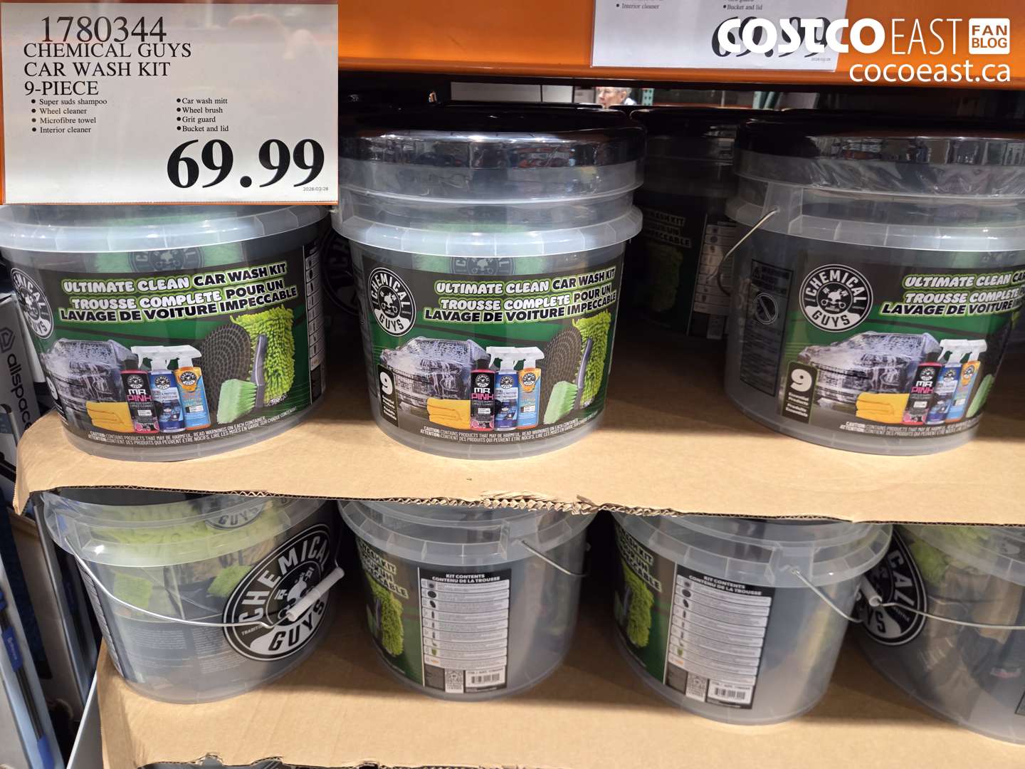 1780344 CHEMICAL GUYS CAR WASH KIT 9-PIECE $69.99