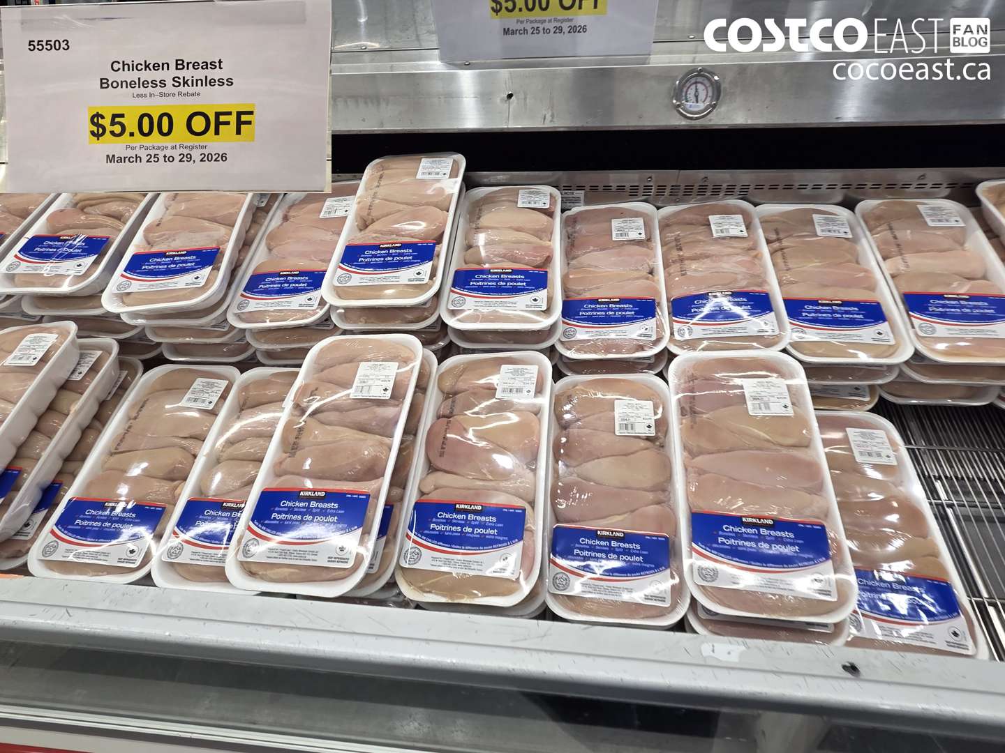 55503 CHICKEN BREAST BONELESS SKINLESS ($5.00 INSTANT SAVINGS)