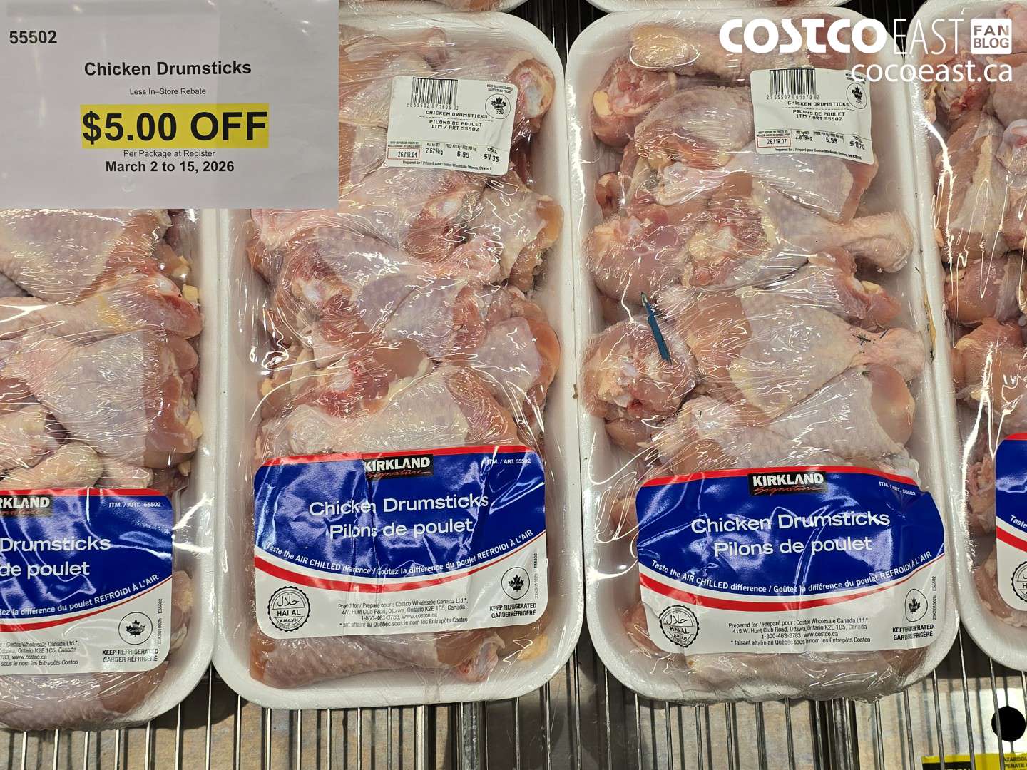 55502 CHICKEN DRUMSTICKS ($5.00 INSTANT SAVINGS)