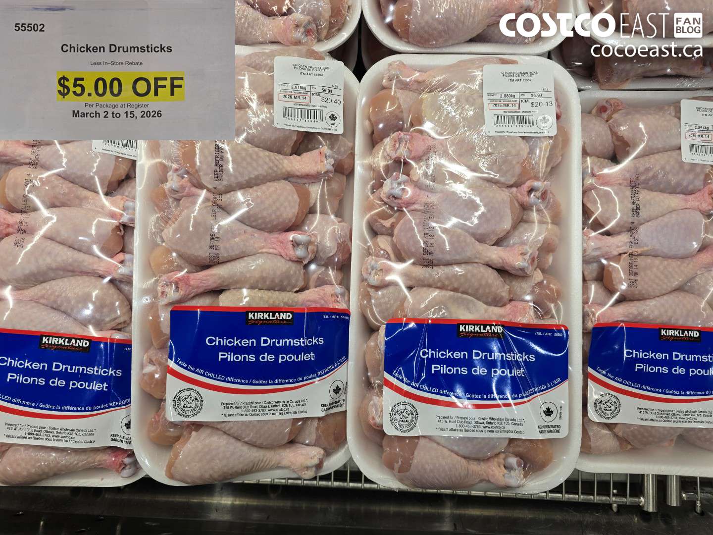55502 CHICKEN DRUMSTICKS ($5.00 INSTANT SAVINGS)