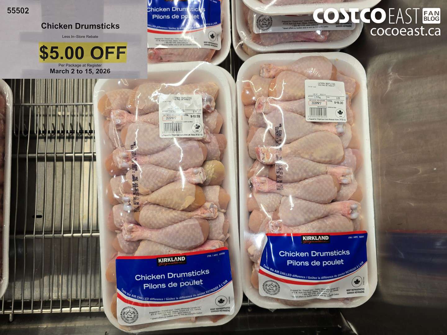 55502 CHICKEN DRUMSTICKS ($5.00 INSTANT SAVINGS)