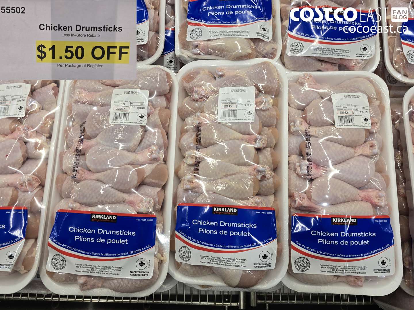 55502 CHICKEN DRUMSTICKS ($1.50 INSTANT SAVINGS)
