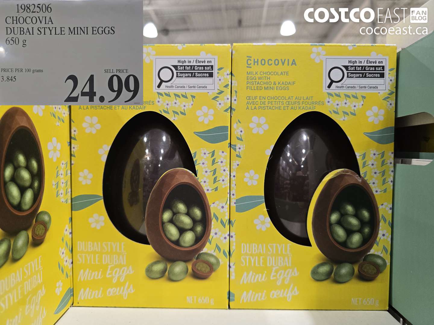 1982506 CHOCOVIA DUBAI STYLE MINI EGGS 650 G $24.99