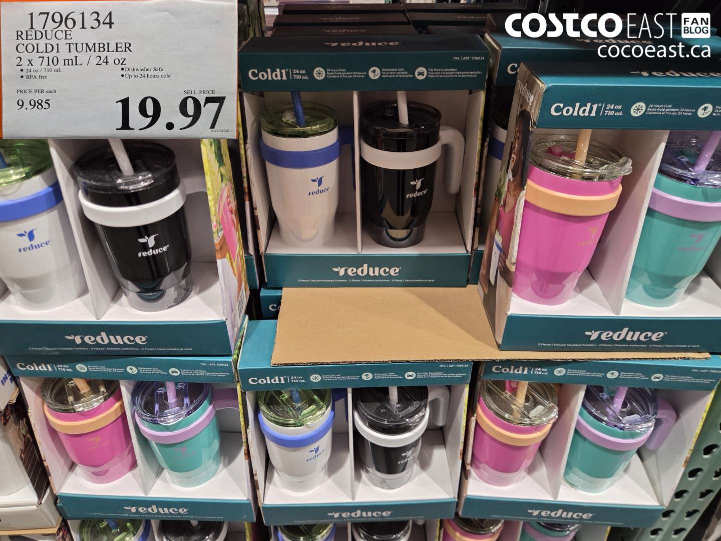 1796134 COLD1 TUMBLER 2 X 710 ML / 24 OZ $19.97