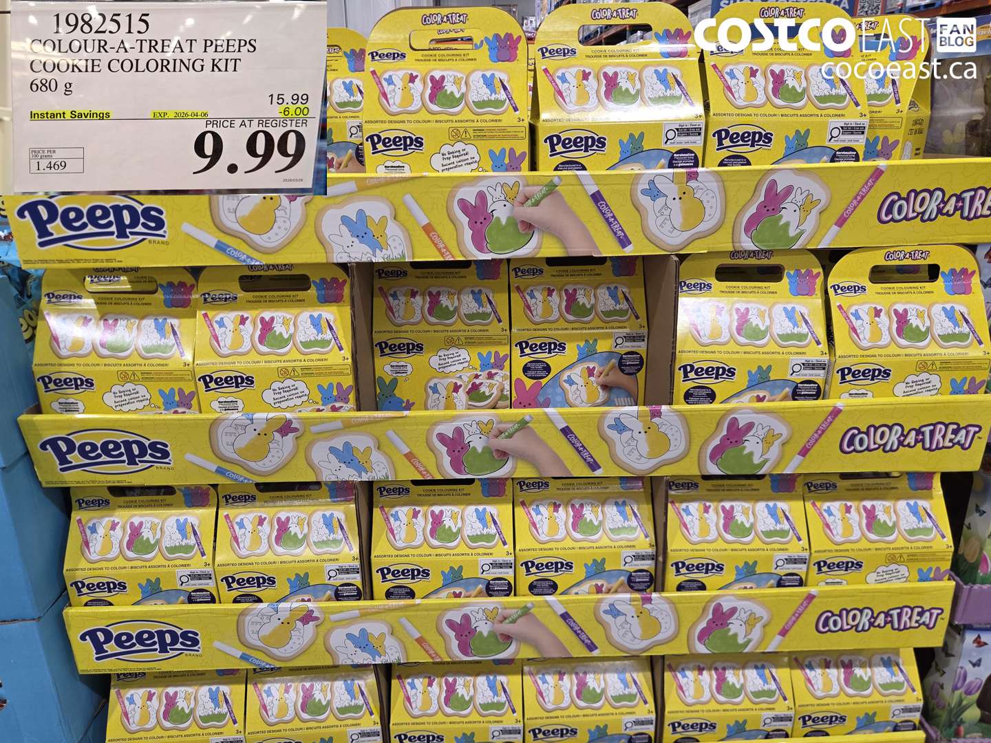 19825115 COLOUR-A-TREAT PEEPS COOKIE COLORING KIT 680 G ($6.00 INSTANT SAVINGS EXPIRES ON 2026-04-06) $9.99