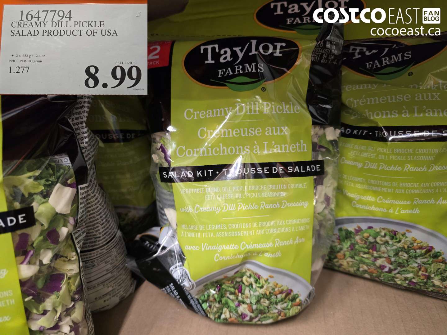 1647794 CREAMY DILL PICKLE SALAD PRODUCT OF USA $8.99